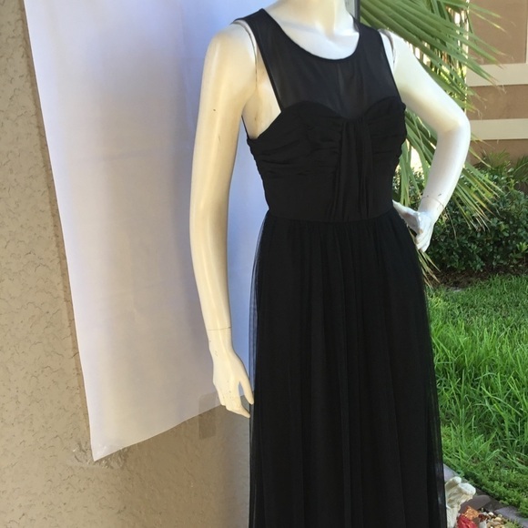 Black BOHO CHIC TUILE DRESS - Picture 2 of 9